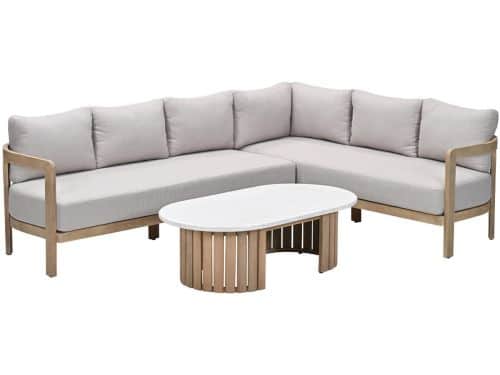Garden Impressions Sirocco loungeset 3-delig rechts - acacia - grey