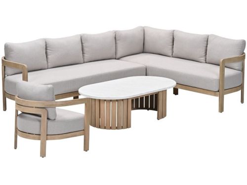Garden Impressions Sirocco loungeset 4-delig rechts - acacia white wash