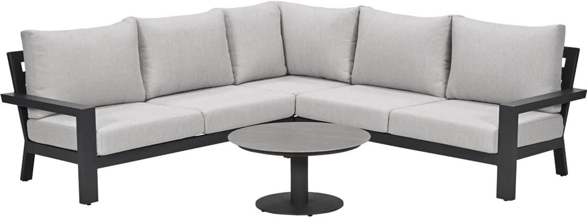 garden impressions sorelli loungeset 4 delig donker grijs