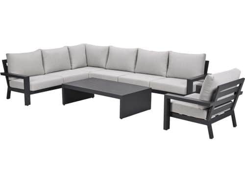 Garden Impressions Sorelli loungeset 6-delig - donker grijs