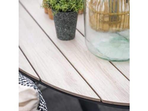 Garden Impressions Stevie tuinset 7-delig taupe - Tulli tuintafel 220x115xH75