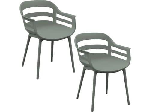 Garden Impressions Sunny tuinstoel olijf - 2 stuks