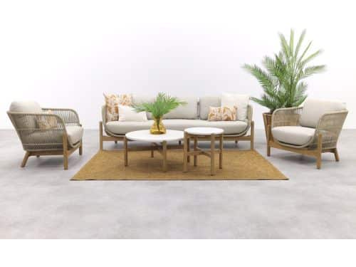 Garden Impressions Talara stoel bank loungeset 5-delig - Zand