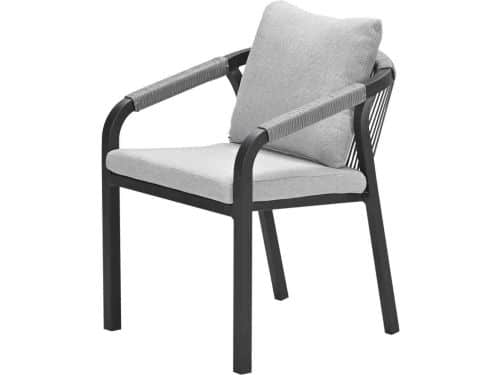 Garden Impressions Tarera lounge dining stoel - donker grijs