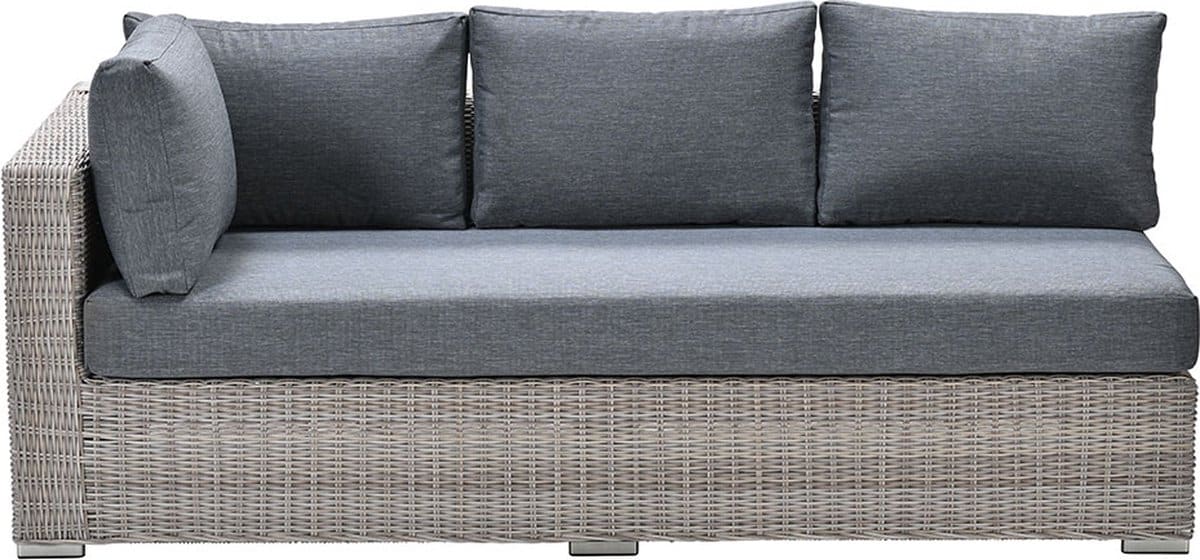 garden impressions tennessee loungebank arm rechts vintage willow texfiber