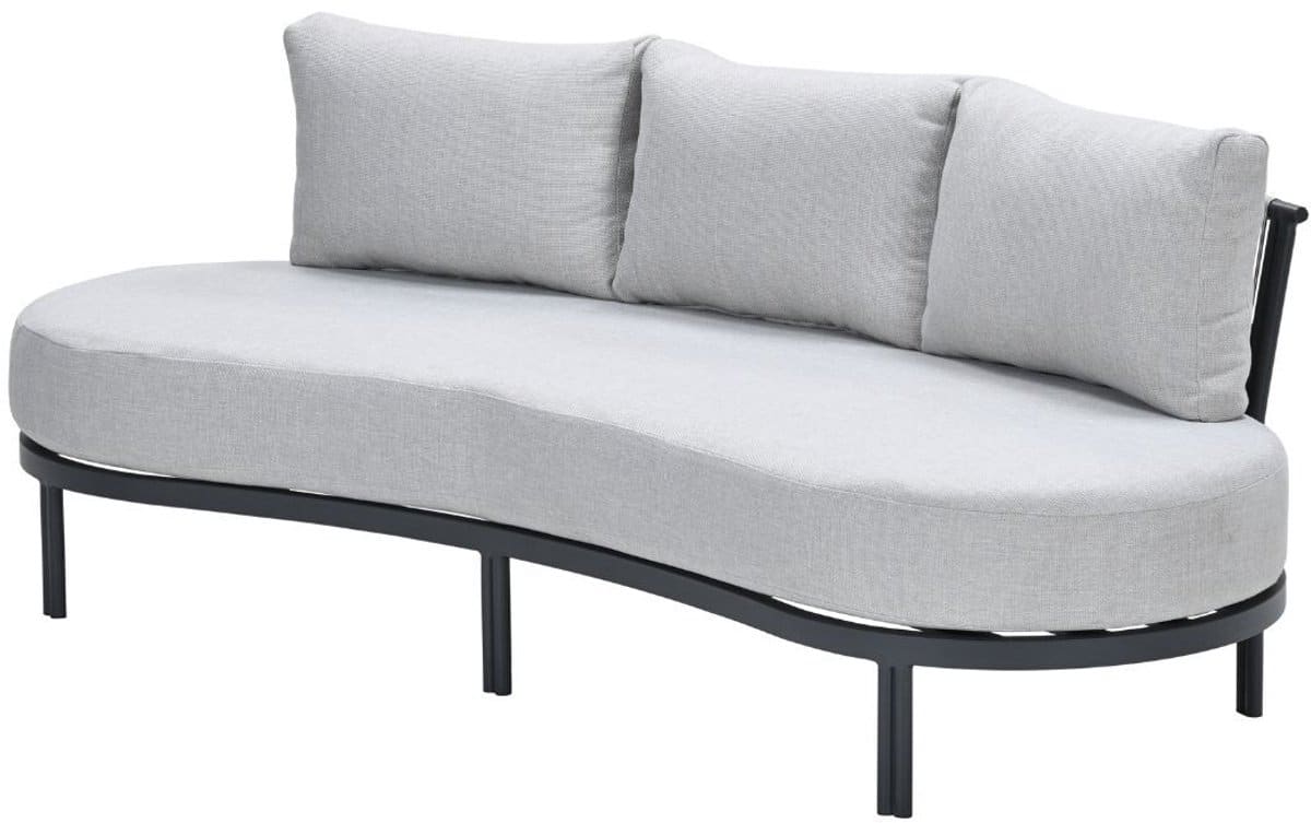 garden impressions toscana loungebank l225 cm donker grijs
