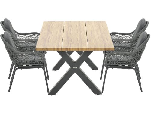 Garden Impressions Yima tuinset 7-delig - Zadar tuintafel 180x100 cm