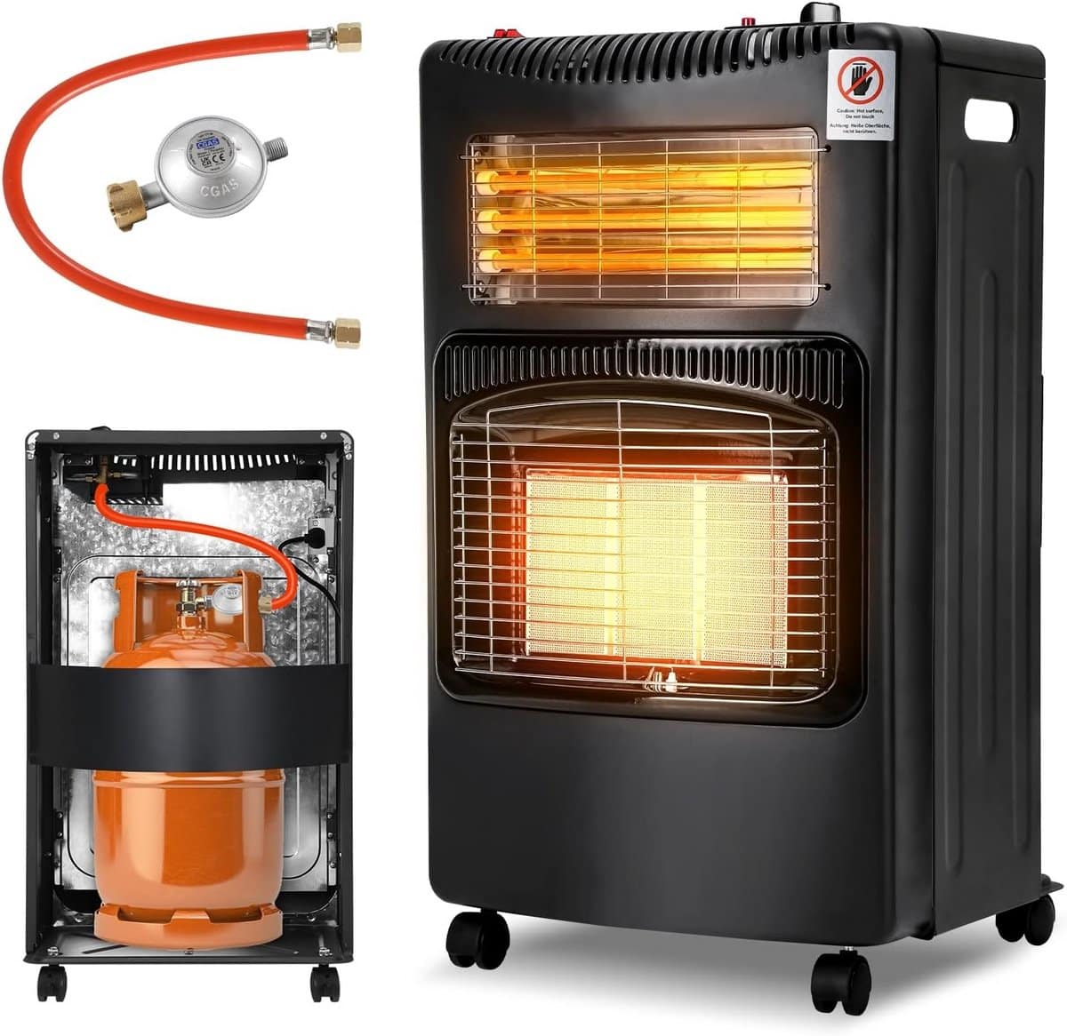 gas en elektrische heater 4200 w ideaal voor binnen
