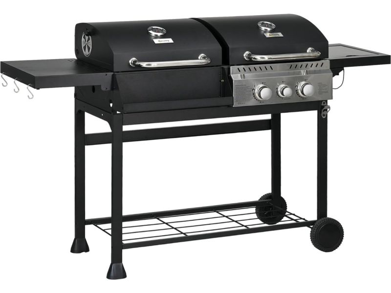 Gasbarbecue - Houtskoolbarbecue - Buitenkeuken - Camping BBQ - Grillwagen