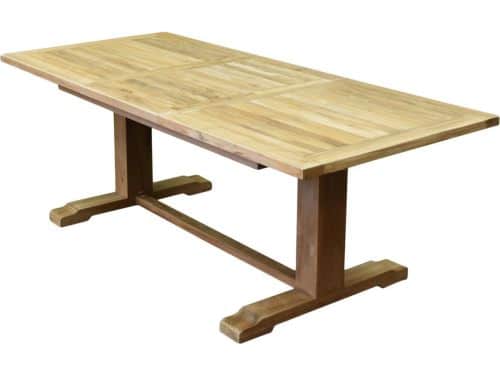 Geneva rechthoekig uitschuifbare dining tuintafel 160-220x100xH76 cm bladdikte 2