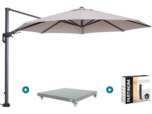GI Hawaii zweefparasol 350 cm. - Sand - met Madrid