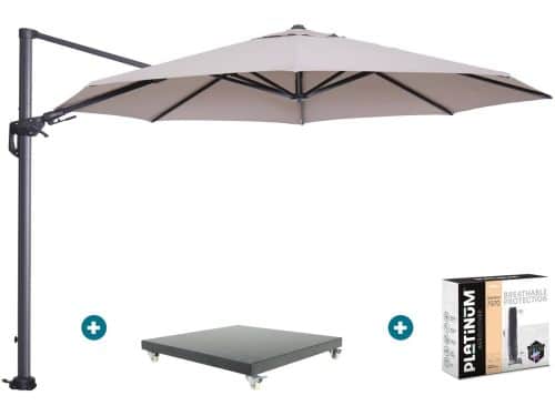 GI Hawaii zweefparasol 350 cm. - Sand - met Marbella