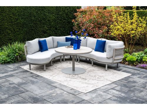 GI Matera organische lounge-/diningset - Taupe/Rope