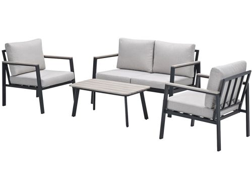 GI Ricca aluminium stoel-bank loungeset (4-dlg)