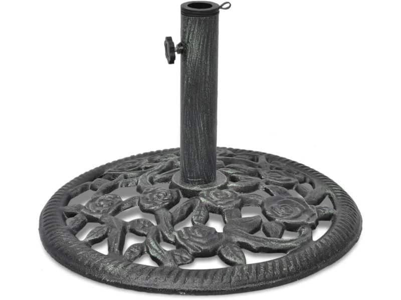 Gietijzeren Parasolvoet voor Parasolstangen 35/38/48 mm - Stabiliteit en Stijl