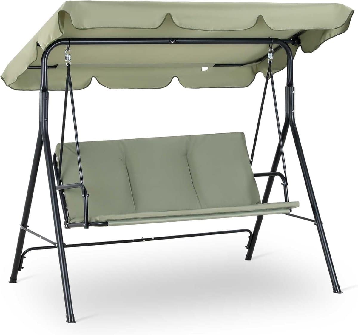 goodivery ® schommelbank tuinschommel ligstoel schommelbank 3 zits met zonnedak