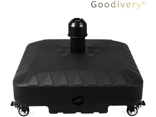 Goodivery® - Parasolvoet Op Wielen - 20L Parasolvoet Met 4