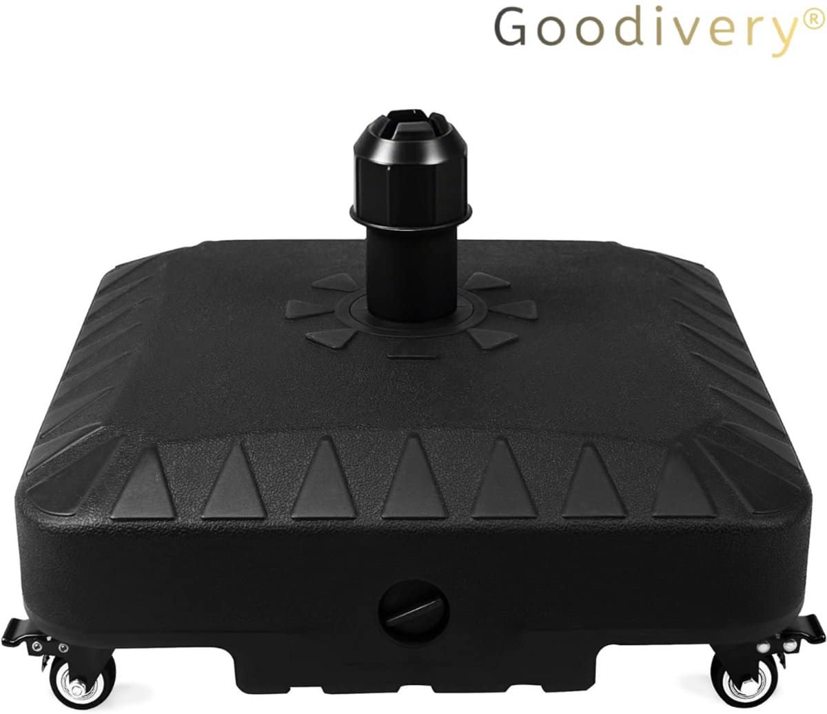 goodivery® parasolvoet op wielen 20l parasolvoet met 4