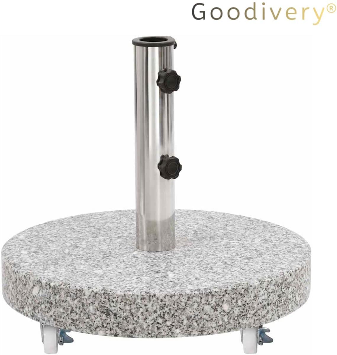 goodivery® parasolvoet op wielen 4 wielen parasolvoet