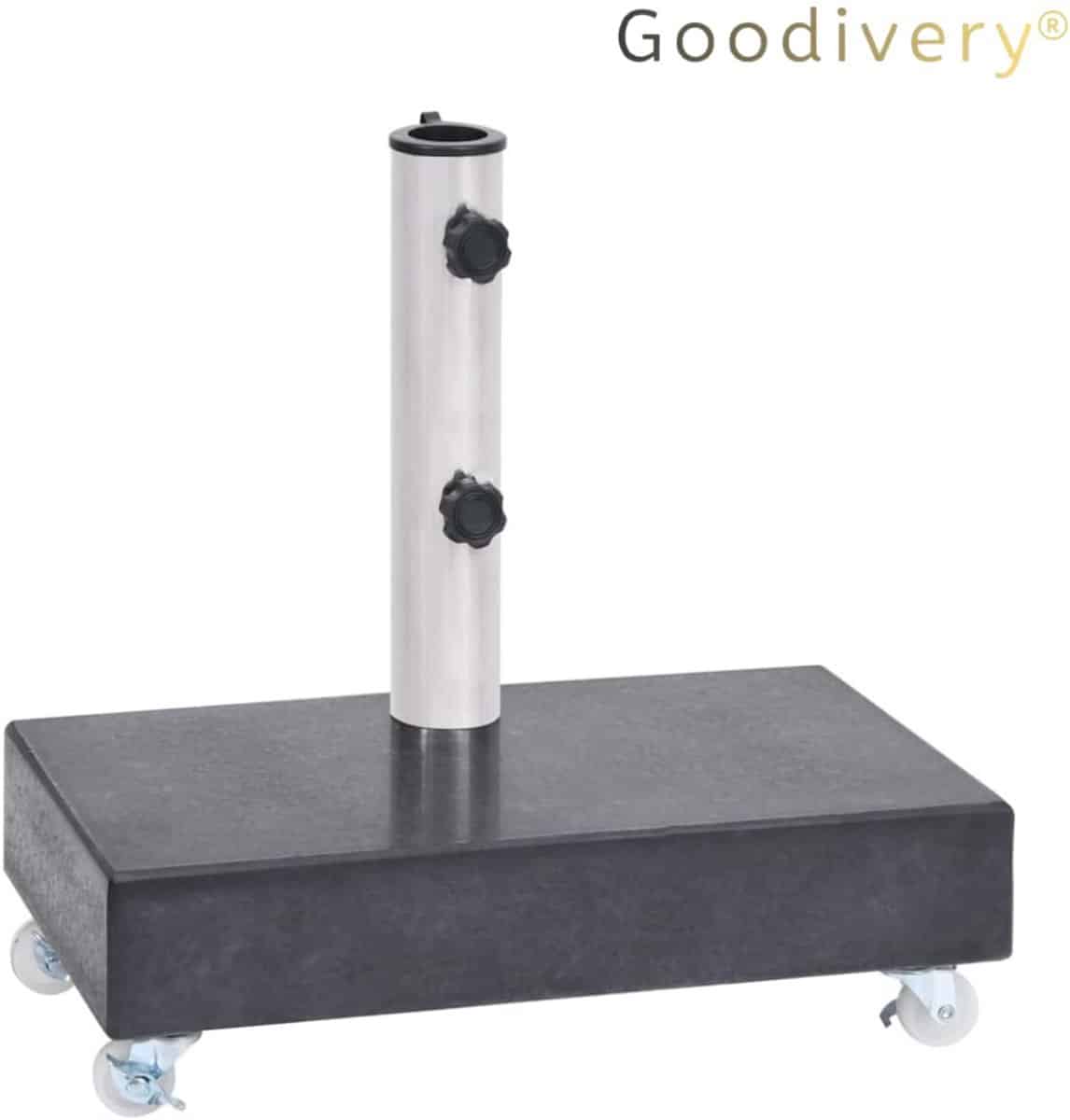 goodivery® parasolvoet op wielen parapluhouder voet