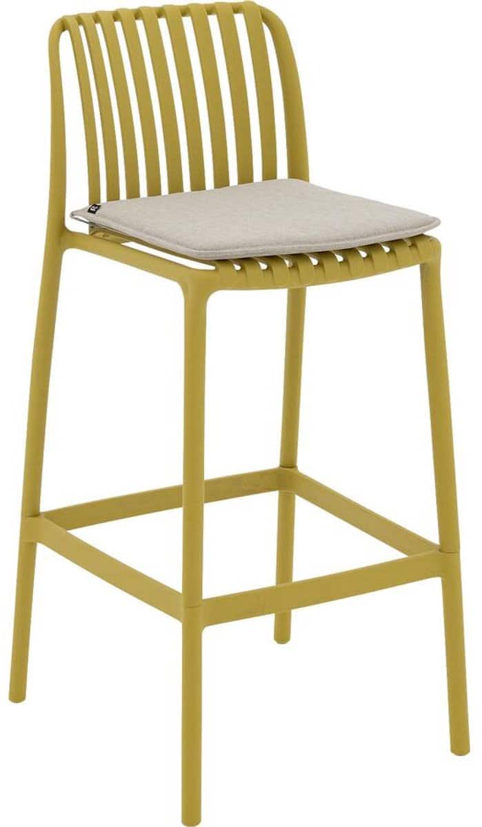 goossens barstoel lygeke kunststof geel 50 x