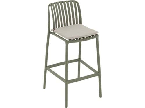 Goossens Barstoel Lygeke - Kunststof - groen - 50 x