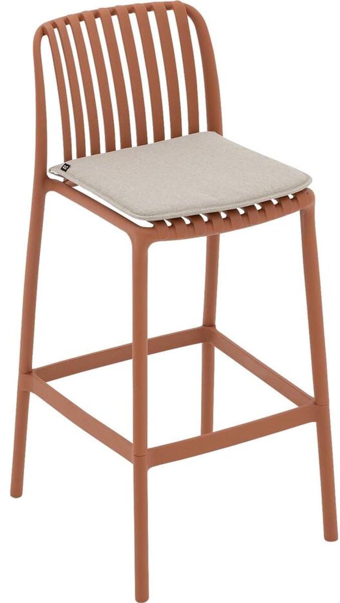 goossens barstoel lygeke kunststof oranje 50 x