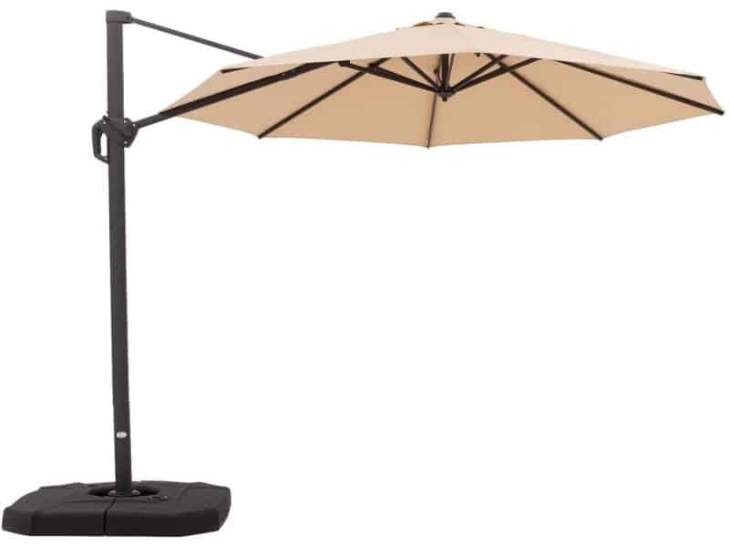 Goossens Parasol svea - Buitenstof - bruin - 300 x