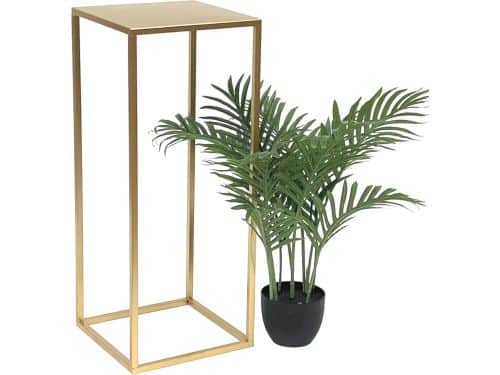 Gouden Bloemenkruk - Moderne Bloemenstandaard en Bijzettafel (70 cm)