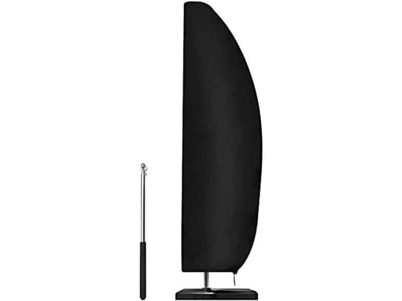 Green Glow - Waterdichte parasolhoes met stang voor grote tuinparasol