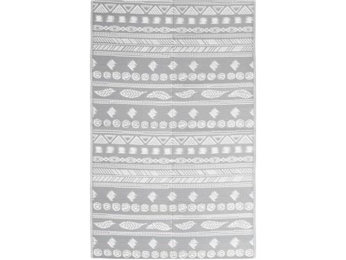 Groot Buitenkleed 190x290 cm Grijs Antislip Tuinkleed voor Balkon en