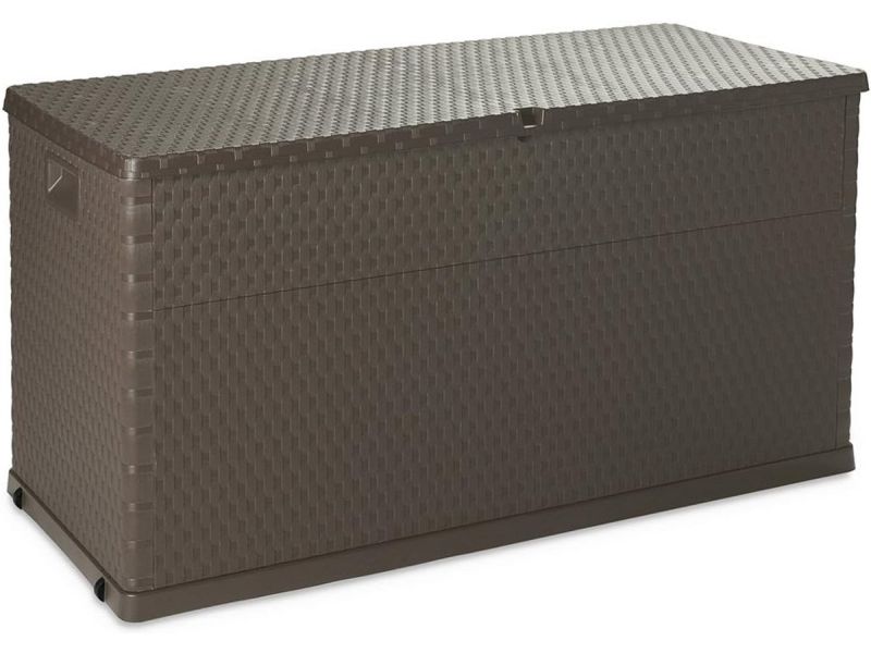 Grote Kussenbox Multibox 420 Liter voor Buiten, Rotan Look Opbergbox