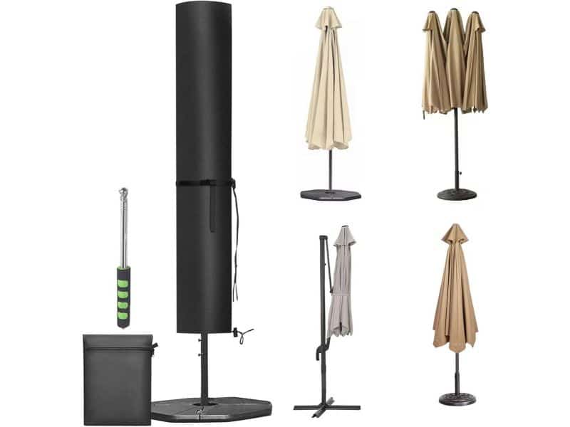 Grote Parasol Beschermhoes met Rits - Waterdichte en UV