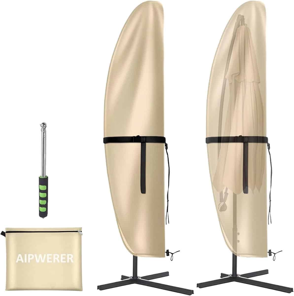 grote parasolhoes waterdicht en uv bestendig beschermhoes voor buitenparasol en