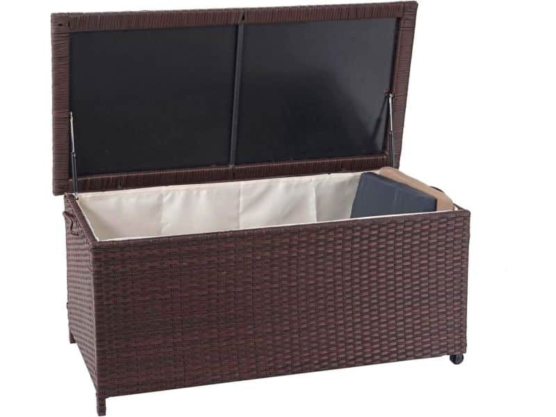 Grote Polyrotan Kussenbox voor Buiten - 170 Liter Opslag