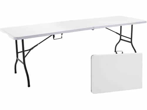 Grote Rechthoekige Klaptafel voor 10-12 Personen - 244 cm