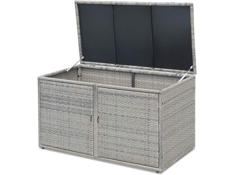 Grote Tuin Opbergbox 230 Liter - Weerbestendige Wicker Kist voor