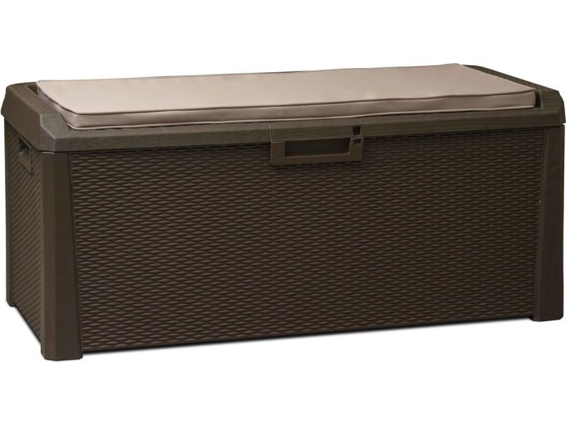 Grote tuinkist met kussen voor buitenopslag