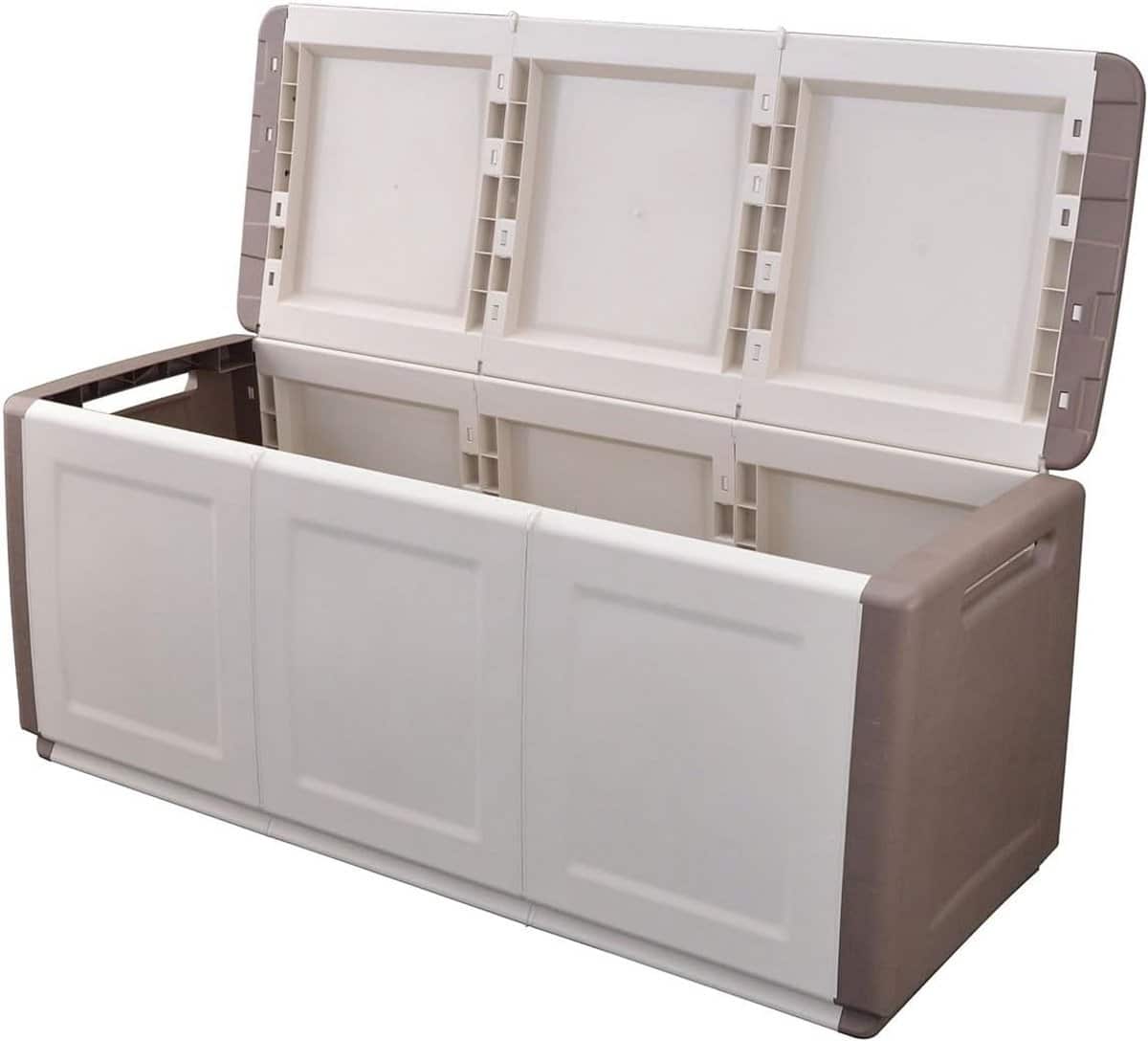 grote waterdichte opbergbox tuin of garage 330 liter beige