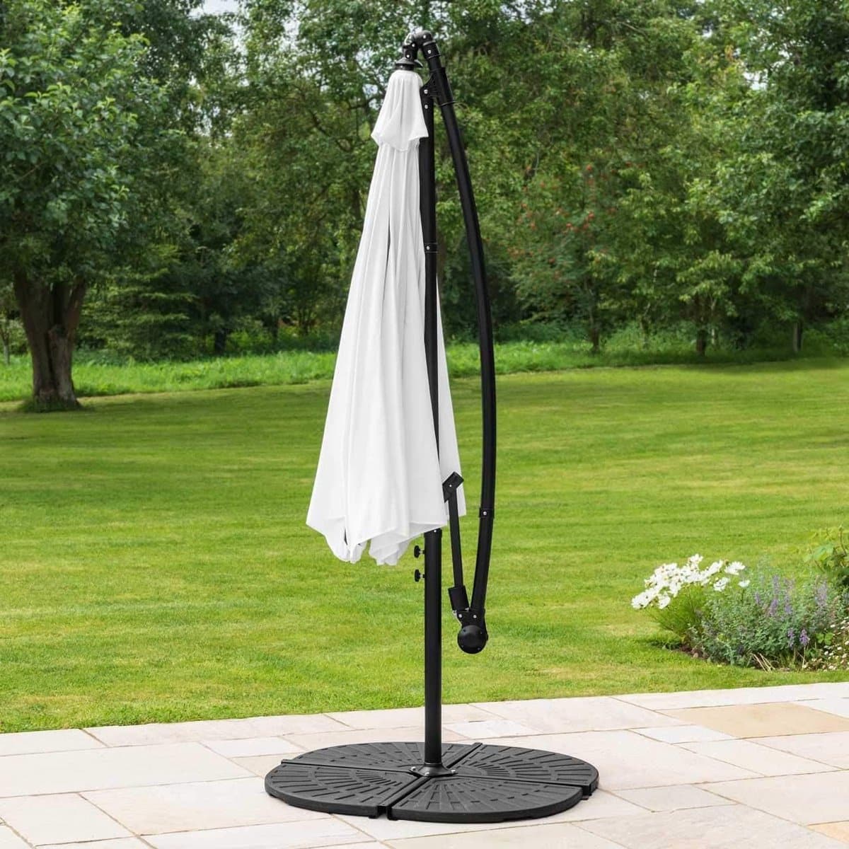 grote zweefparasol 3 meter verstelbaar weerbestendige tuinparasol buiten