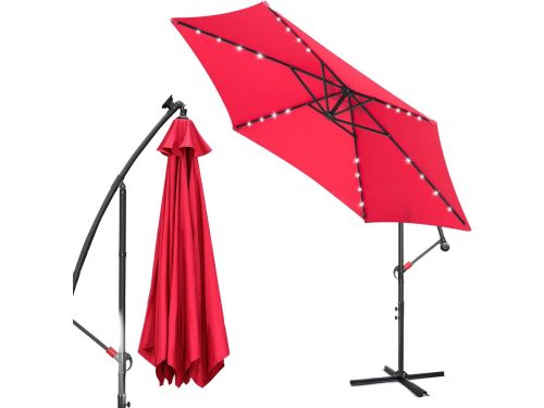 Grote Zweefparasol met LED-verlichting en UV-bescherming - 3.5m