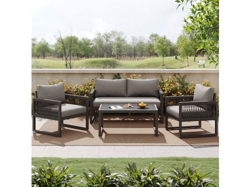 Guent Tuin loungestoelset - Gegalvaniseerd ijzeren frame - Gemaakt van