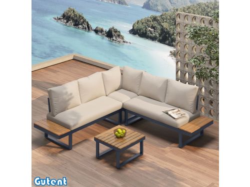 Gutent Ontspanningsset voor in de tuin - Hoekpositie - In