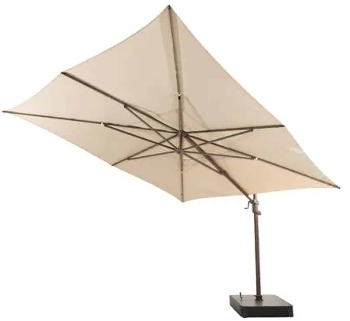 hacienda zweefparasol 300×400 cm wenge frame beach 4 seasons outdoor