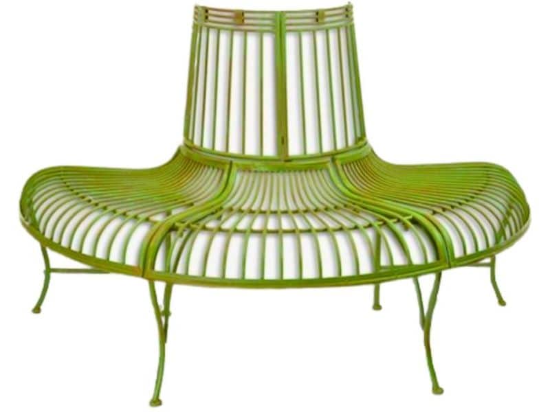 Halfronde Boombank - Groene Tuinbank - Tuinmeubel - Tuin Bank