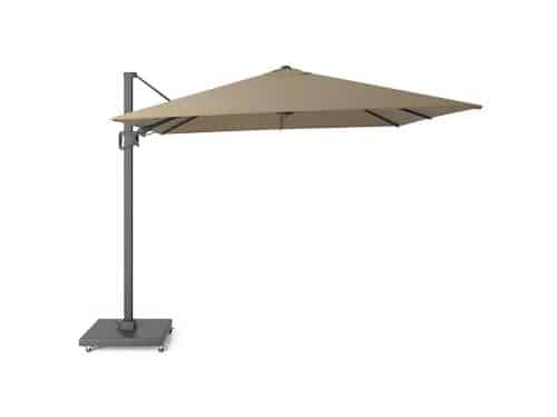 Halifax Zweefparasol 300x300 cm Taupe Buitengewoon de Boet - Buitengewoon de boet