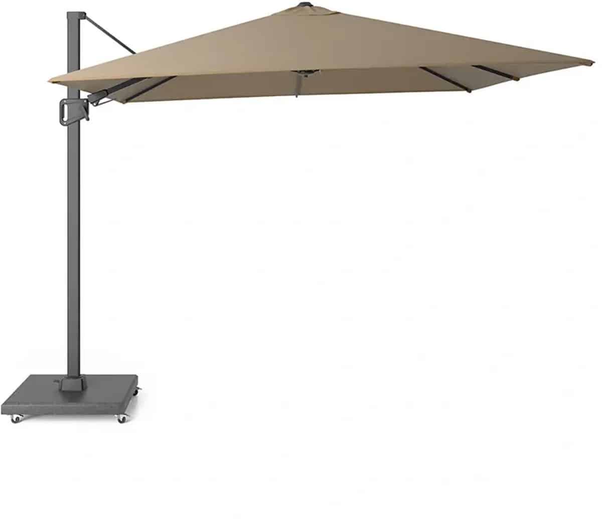 halifax zweefparasol 300×300 cm taupe