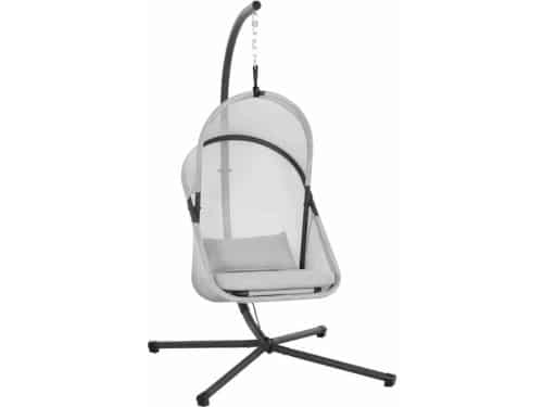 Hangstoel cocoon YOBAYA Easy Grey met comfortabele zitting hangstoel cocoon