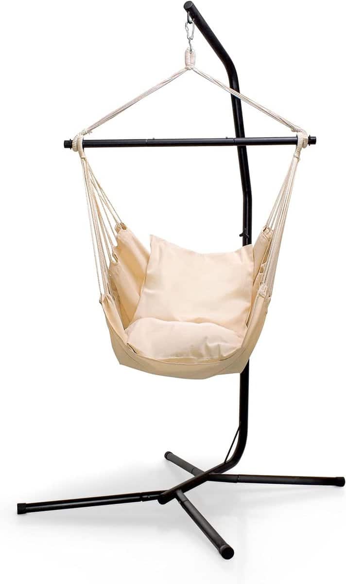 hangstoel met standaard 120 kg 2 kussens