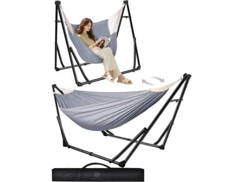 Hangstoel met standaard - Egg Chair - Cocoon - Balkon